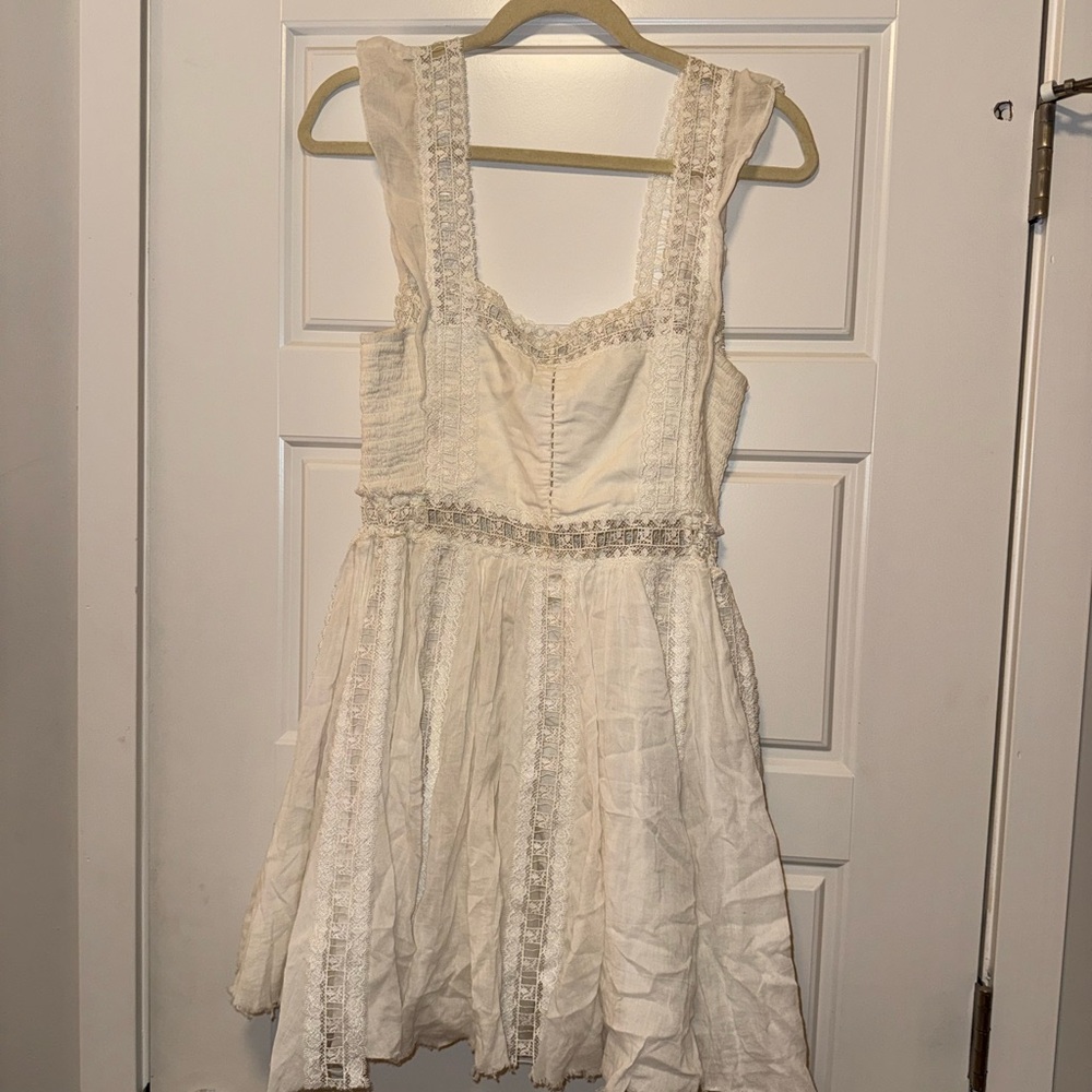 Free People White Lace Dress